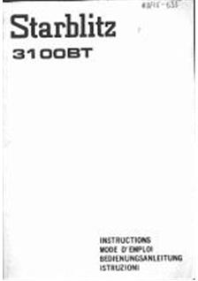 Starblitz 3100 BT manual. Camera Instructions.
